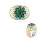 Zambian Emerald Silver Ring (Gems en Vogue)