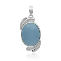 Aquamarine Silver Pendant