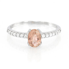 Cuprian Tourmaline Silver Ring