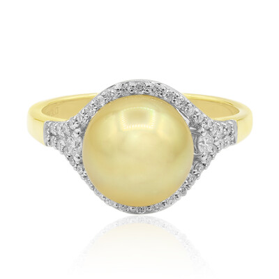 9K Golden South Sea Pearl Gold Ring (TPC)
