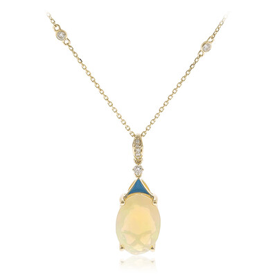 14K AAA Welo Opal Gold Necklace (CIRARI)