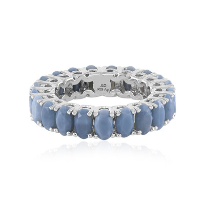 Blue Opal Silver Ring
