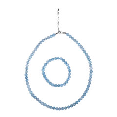 Aquamarine Silver Set
