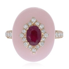 14K AAA Mozambique Ruby Gold Ring (CIRARI)