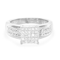 White Sapphire Silver Ring