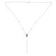 Zambian Amethyst Silver Necklace (de Melo)