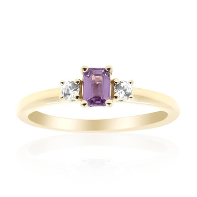 9K Ceylon Purple Sapphire Gold Ring