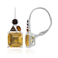 Citrine Silver Earrings