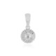 I2 (I) Diamond Silver Pendant