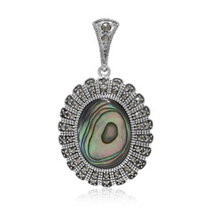 Abalone Shell Silver Pendant