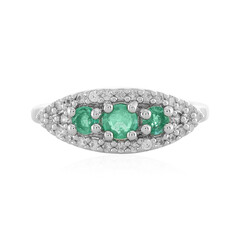 Ethiopian Emerald Silver Ring