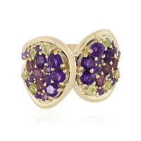 9K Zambian Amethyst Gold Ring (Adela Gold)