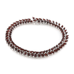 Mozambique Garnet Silver Bracelet