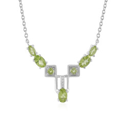 Peridot Silver Necklace