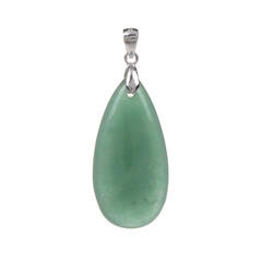 Green Aventurine Silver Pendant