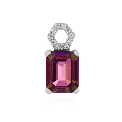 Purple Mystic Topaz Silver Pendant