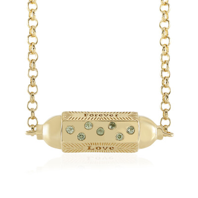 Peridot Silver Necklace (M de Luca)