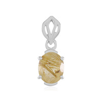 Rutile Quartz Silver Pendant