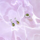 Moss Agate Silver Earrings