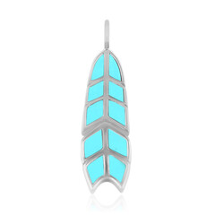 Kingman Turquoise Silver Pendant (Anne Bever)