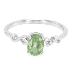 Mint Kyanite Silver Ring