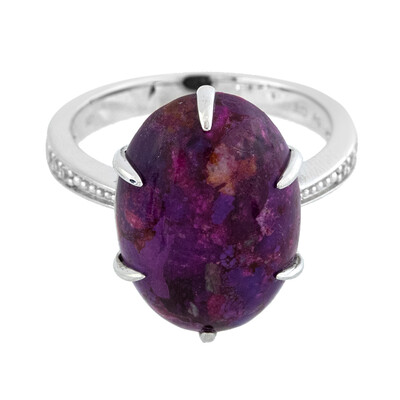 Kingman Purple Mojave Turquoise Silver Ring