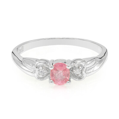 Padparadscha Sapphire Silver Ring