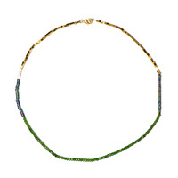 Russian Diopside Silver Necklace