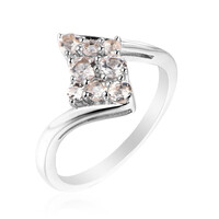 Morganite Silver Ring