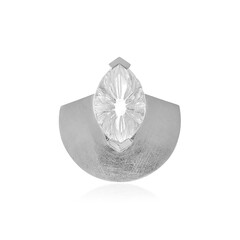 White Quartz Silver Pendant