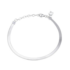 White Topaz Silver Bracelet