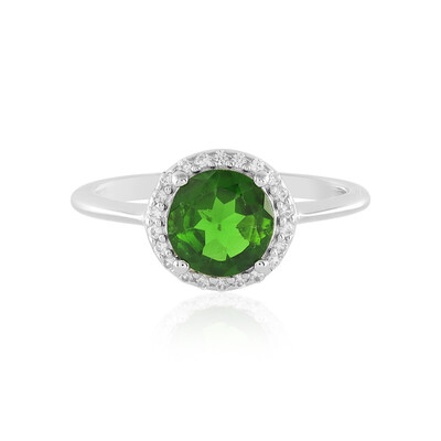 Russian Diopside Silver Ring