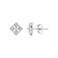 I2 (I) Diamond Silver Earrings