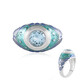 Sky Blue Topaz Silver Ring (Adela Silber)