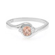 Padparadscha Sapphire Silver Ring