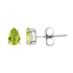 Jilin Peridot Silver Earrings