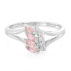 Padparadscha Sapphire Silver Ring
