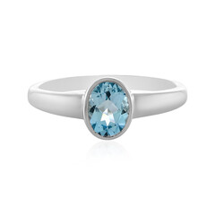 Sky Blue Topaz Silver Ring