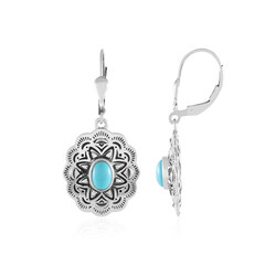 Sleeping Beauty Turquoise Silver Earrings (Desert Chic)