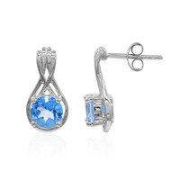 INDIGO BLUE TOPAZ Silver Earrings