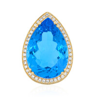 9K Marambaia Topaz Gold Pendant