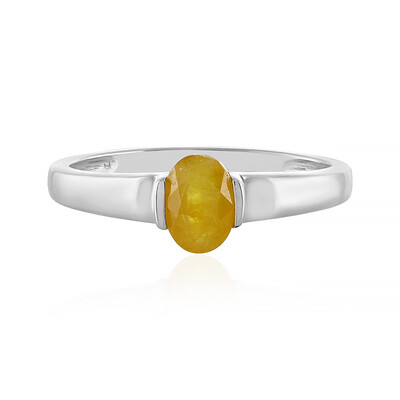 Madagascar Yellow Sapphire Silver Ring