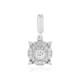 White Sapphire Silver Pendant