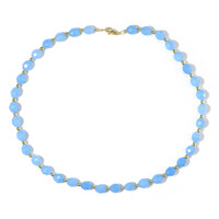 Aqua Quartz Silver Necklace