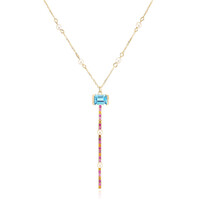 9K Marambaia Topaz Gold Necklace (Michelle Albala)