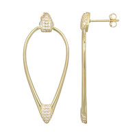 Zircon Silver Earrings (Adela Silber)