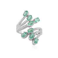 Ethiopian Emerald Silver Ring