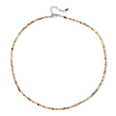 Canary Zircon Silver Necklace