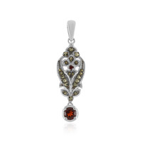 Mozambique Garnet Silver Pendant
