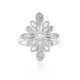 White Sapphire Silver Ring